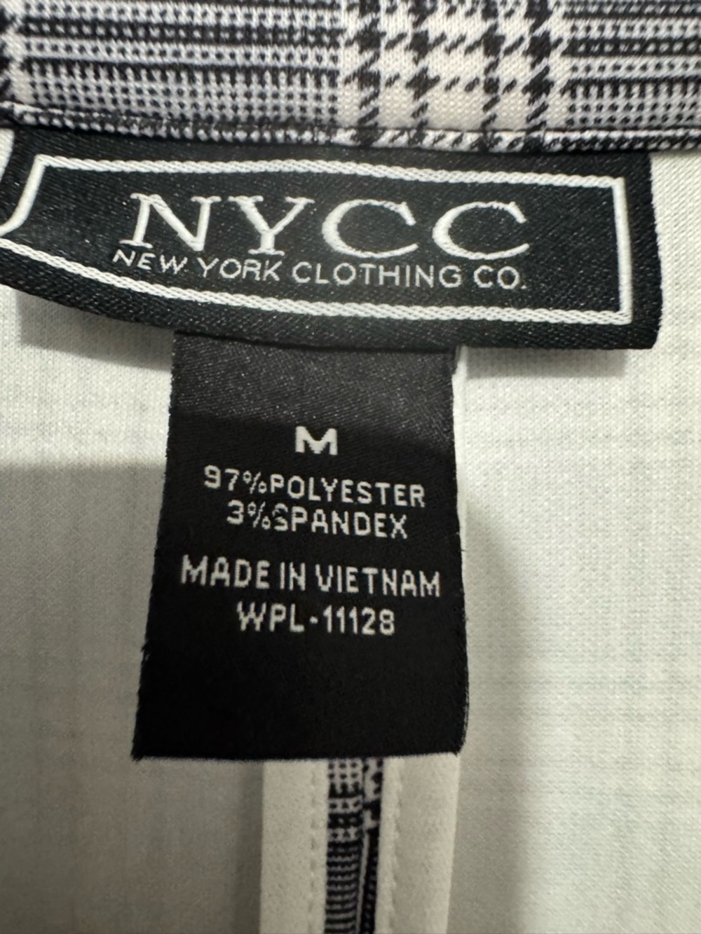 NYCC Women's Gray Plaid Blazer - Picture 2 of 6